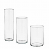 Transparent Glass Candle Holders